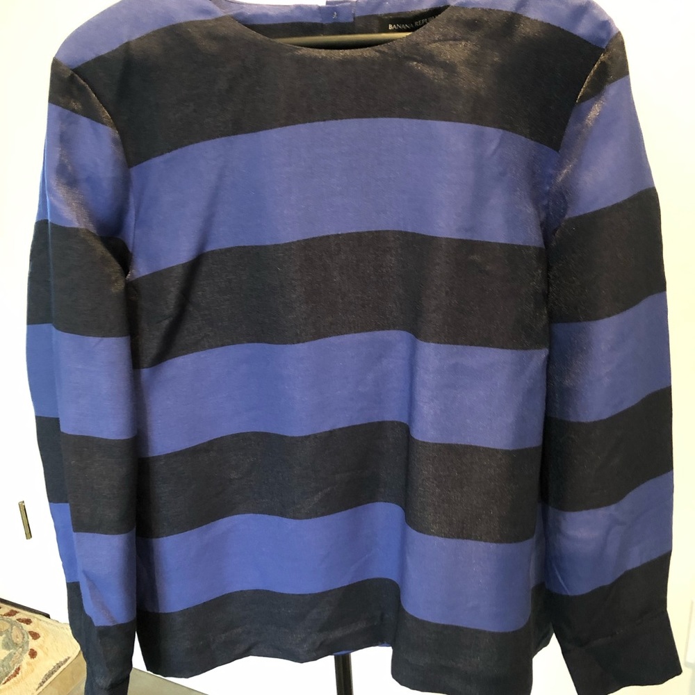 Banana Republic Women stripe shirt long sleeve